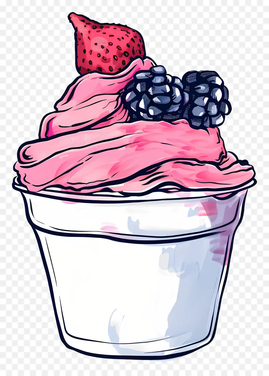 Frozen Yogurt，Sobremesa PNG