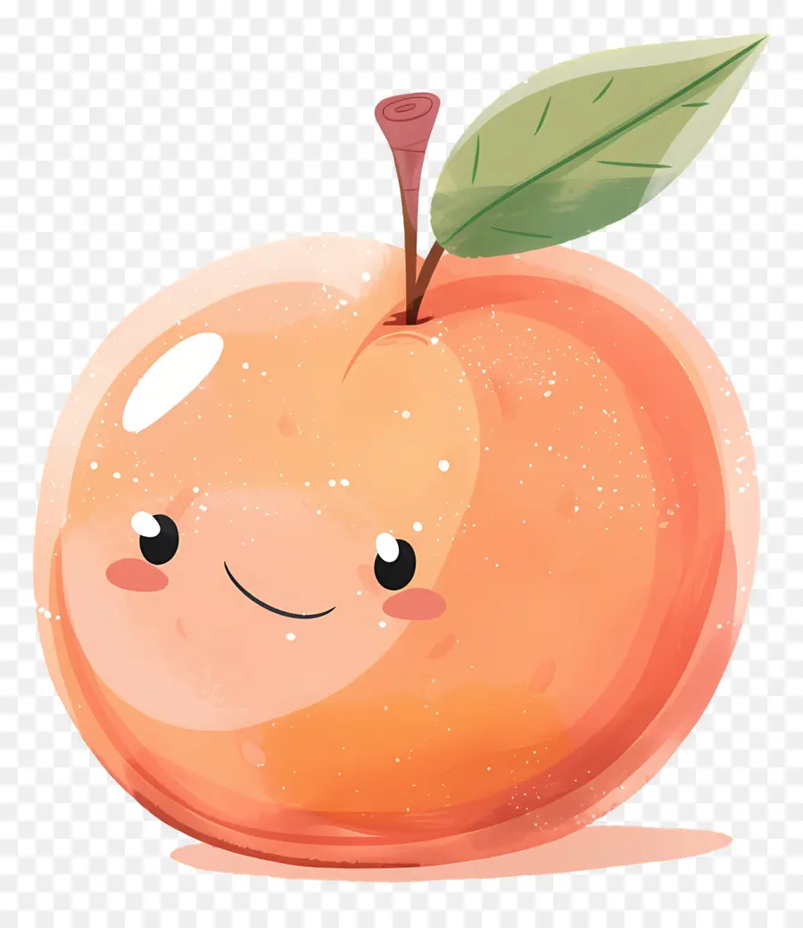 Cartoon De Pêssego，Bonito Apple PNG