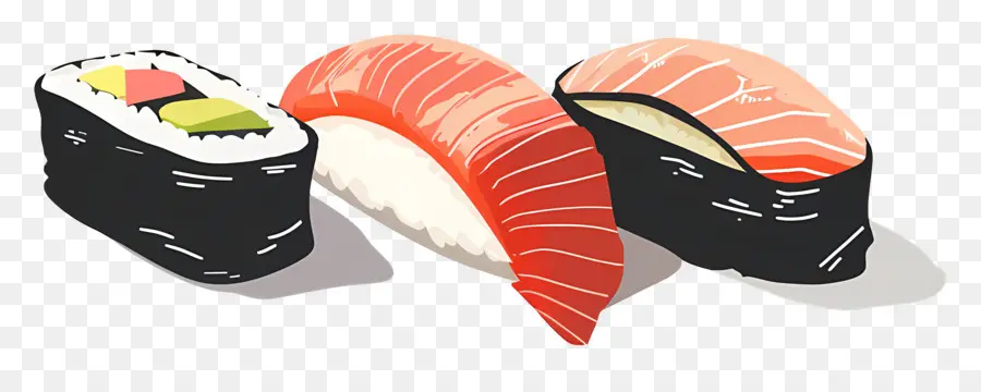 Sushi，Rolos De Sushi PNG