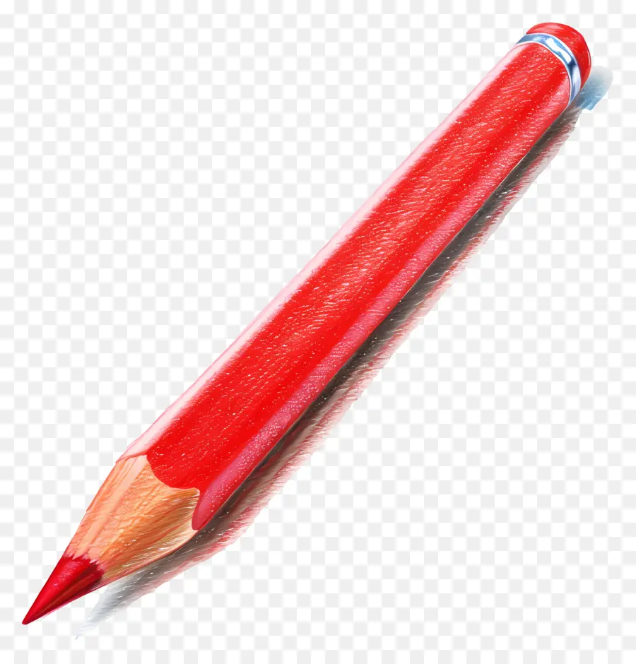 Red Pencil，Utensílio De Escrita PNG