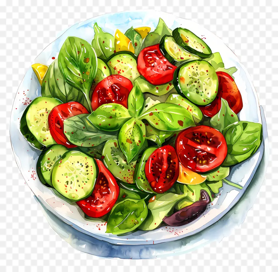 Salada De Verão，Salada De Pepino PNG