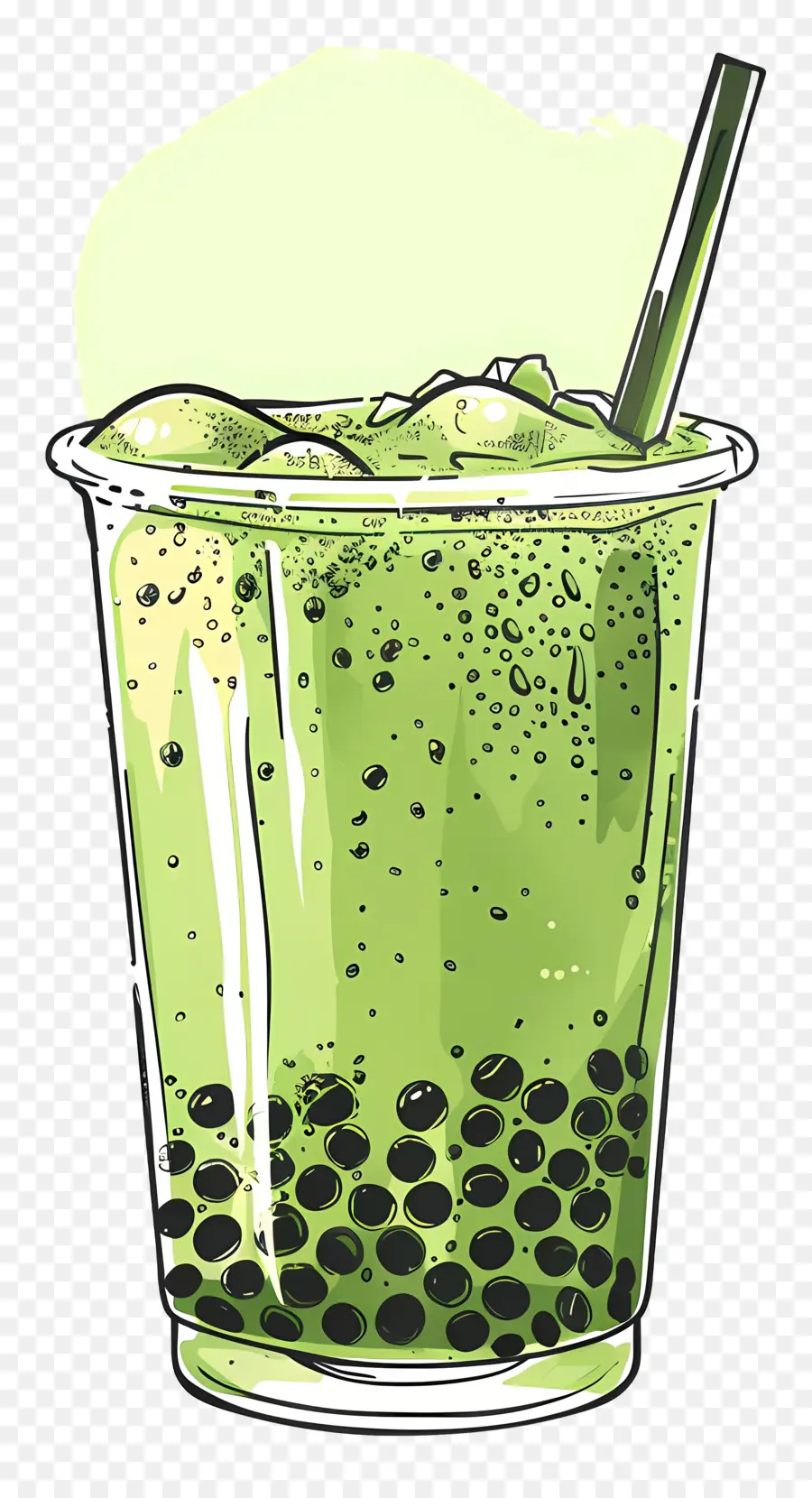 Chá De Bolha Matcha，O Chá Verde PNG