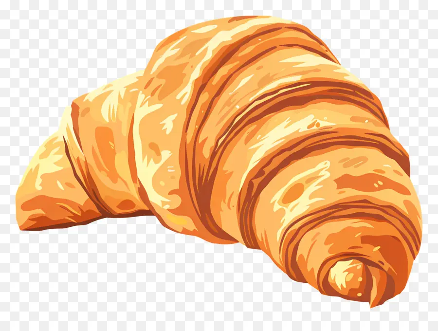 Croissant，Pastelaria PNG