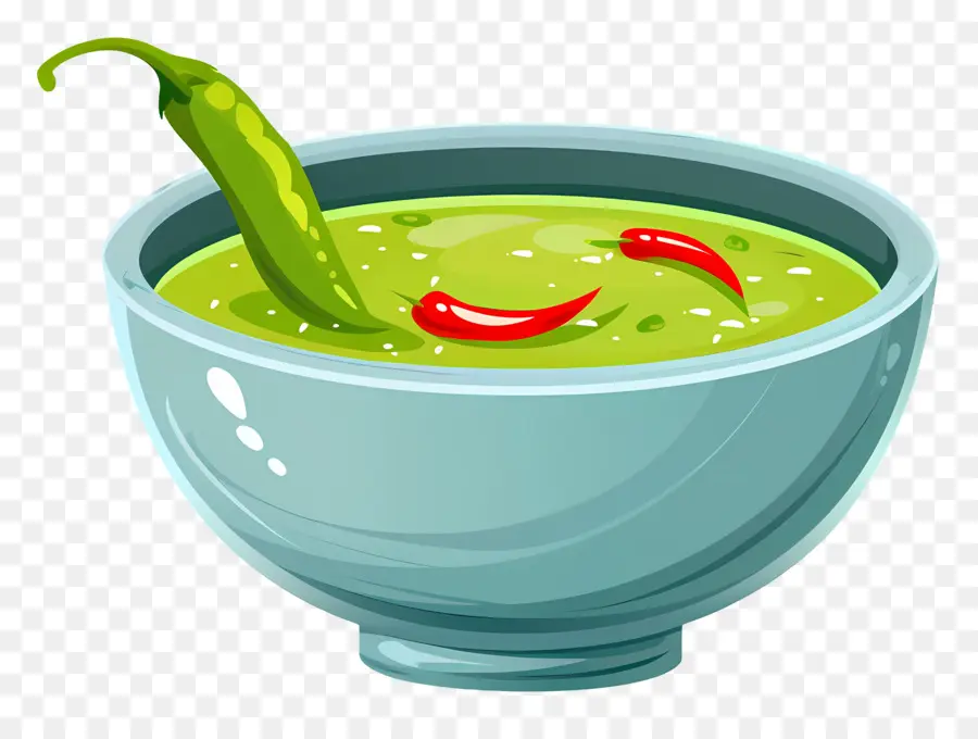 Molho De Pimenta Verde，Sopa Verde PNG