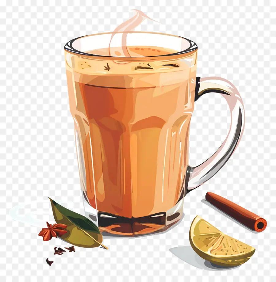 Masala Chai，Orange Drink PNG