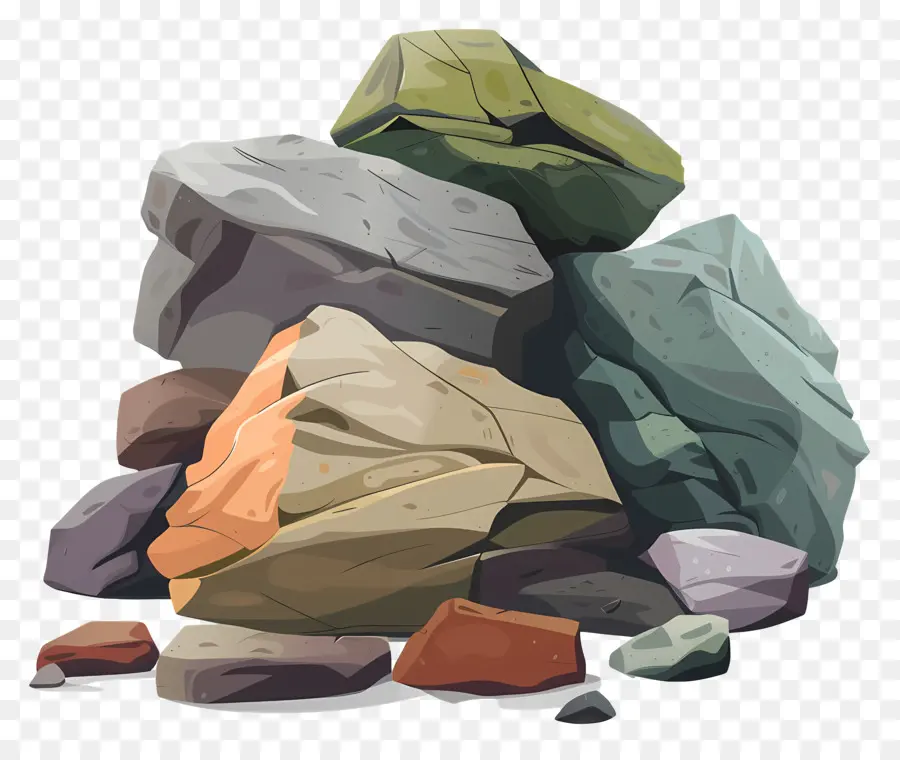 Rochas，Pedra Cinzenta PNG