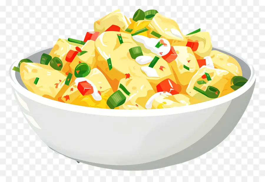 Salada De Batata，Tigela De Comida PNG