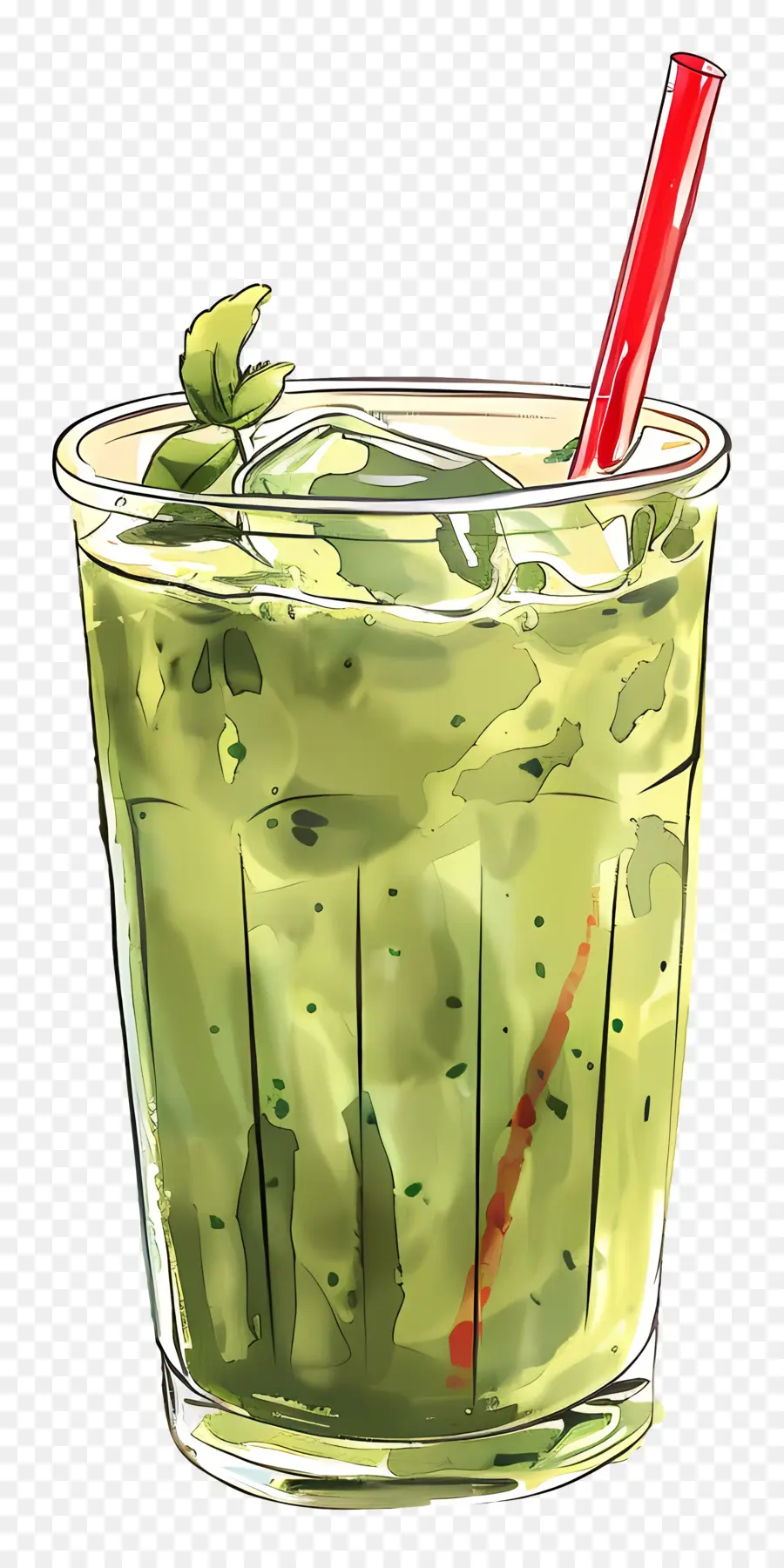 Bebida Matcha，Bebida Verde PNG