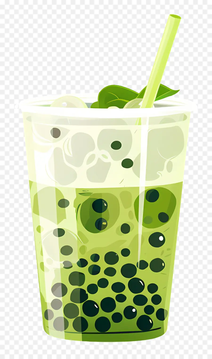 Chá De Bolha Matcha，O Chá Verde PNG