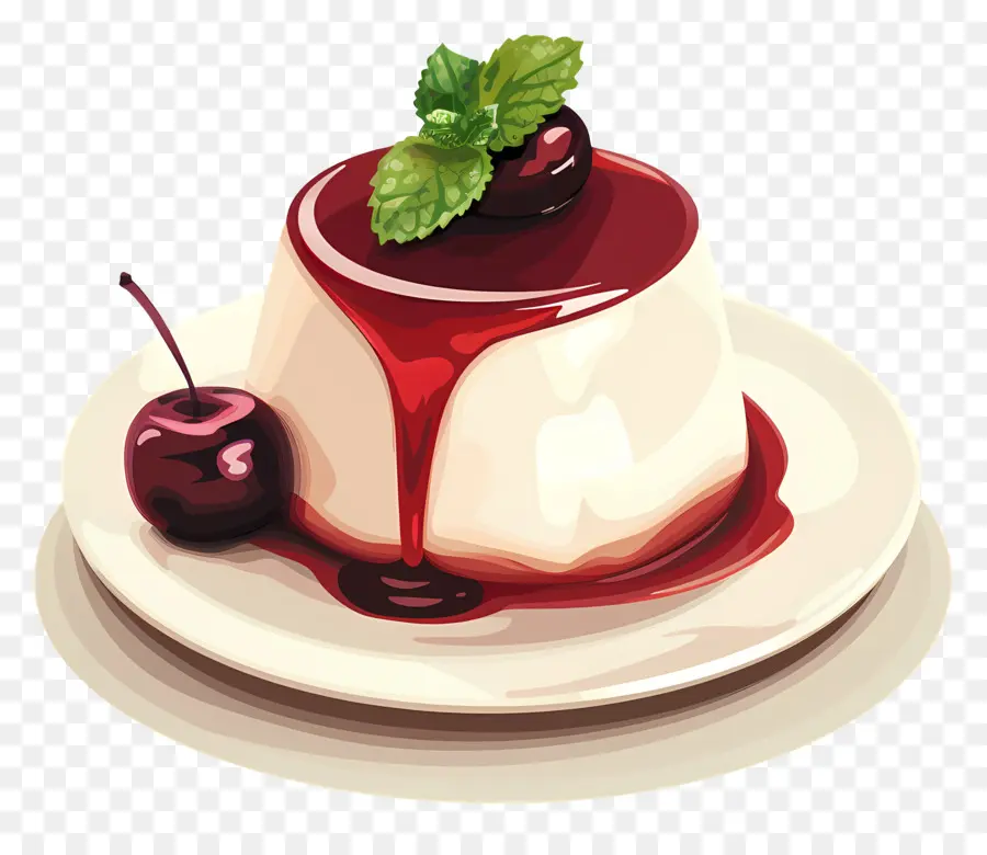 Panna Cotta，Pudim De Chocolate PNG