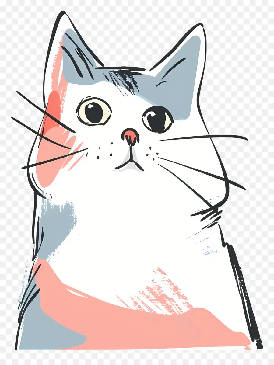 Doodle Cat，Gato PNG