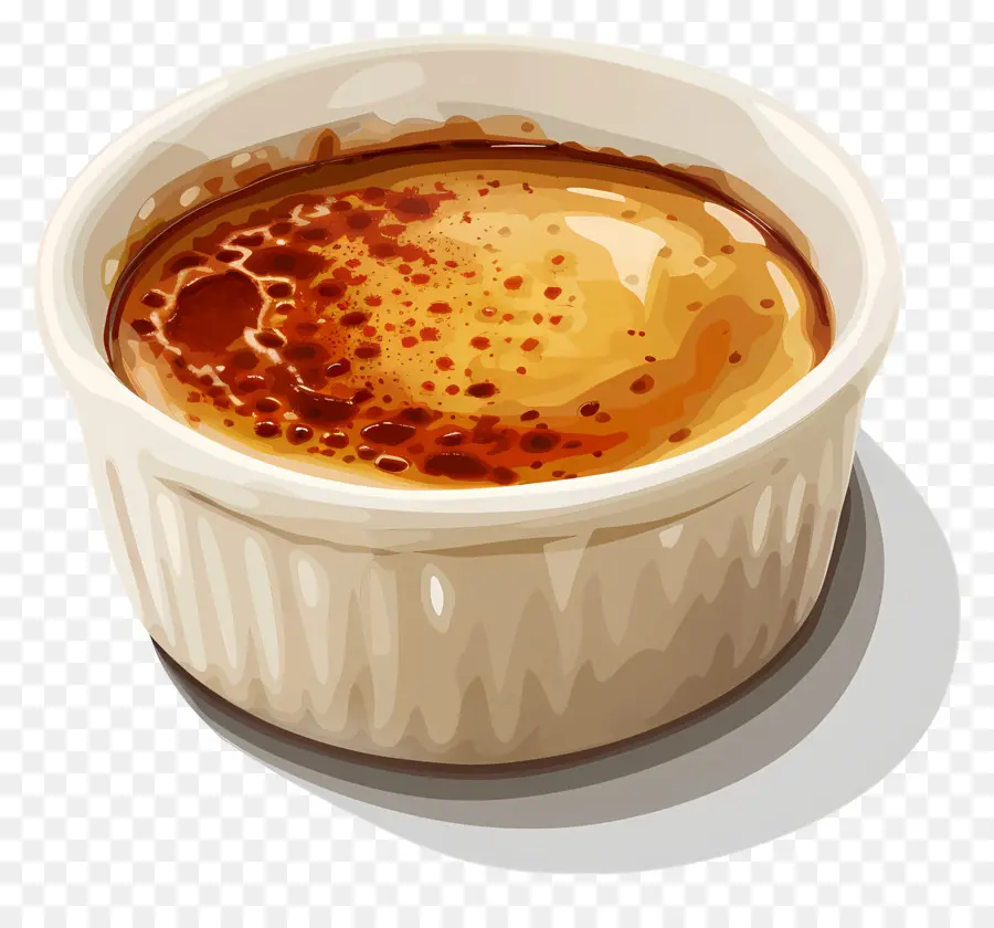 Crème Brûlée，Molho Cremoso PNG