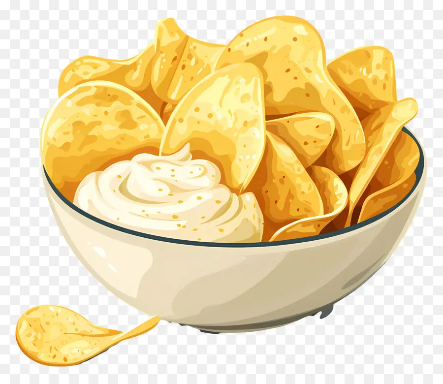 Fichas E Dip，Batata Chips PNG