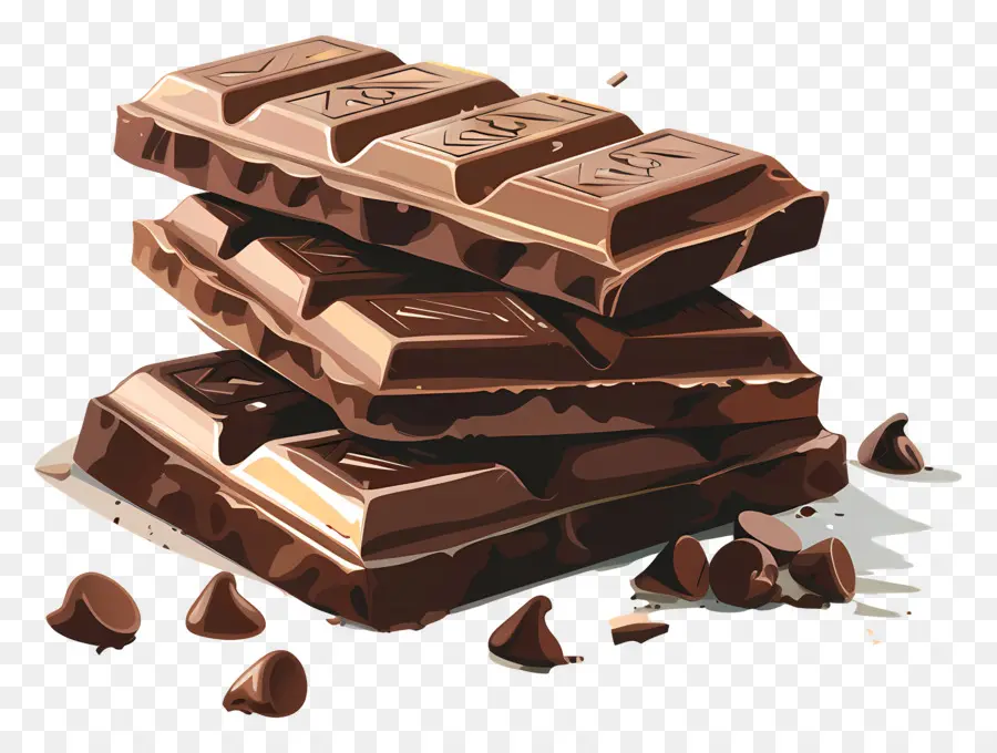 Barra De Chocolate，Chocolate PNG