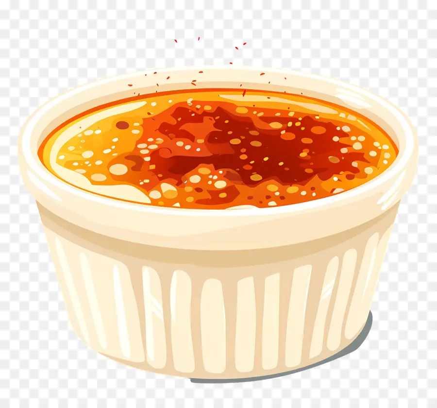 Crème Brûlée，Molho De Pimenta Vermelha PNG