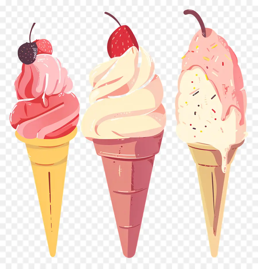 Gelato，Casquinhas De Sorvete PNG