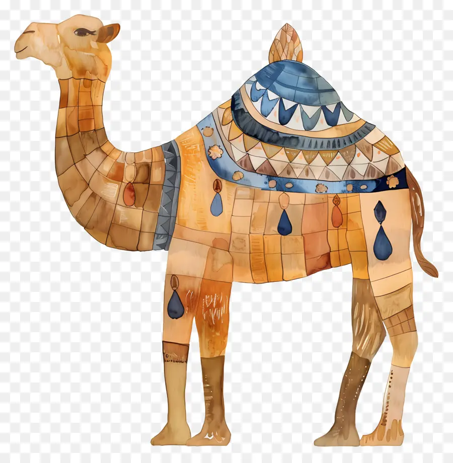 Camelo，Padrão Geométrico PNG