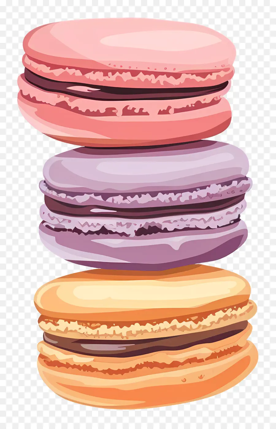 Os Macarons，Colorido PNG