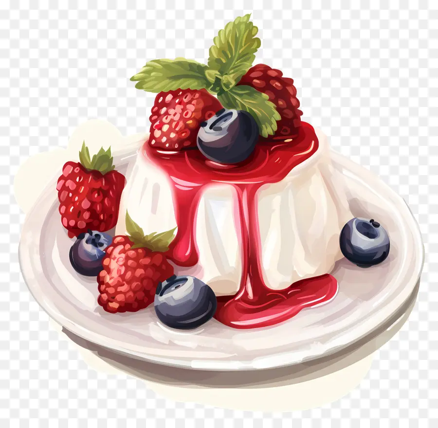 Panna Cotta，Gelado De Baunilha PNG