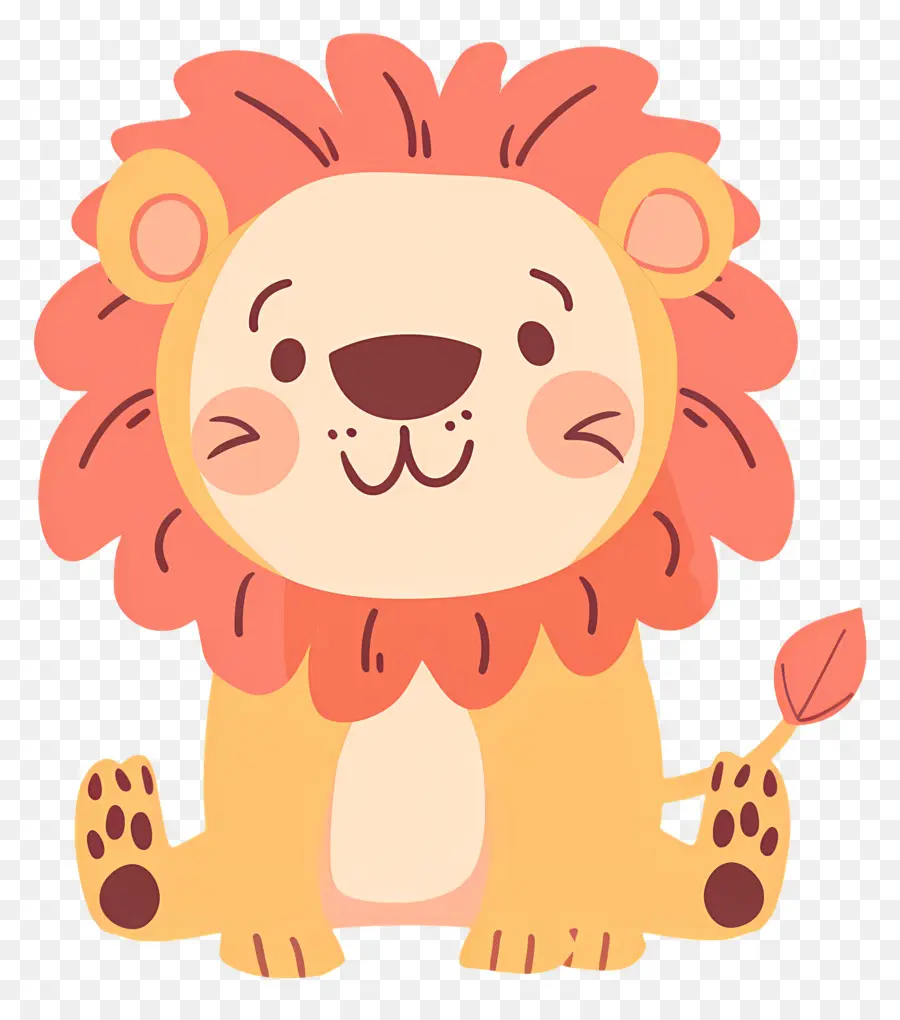 Doodle Lion，Desenho Animado Leão PNG