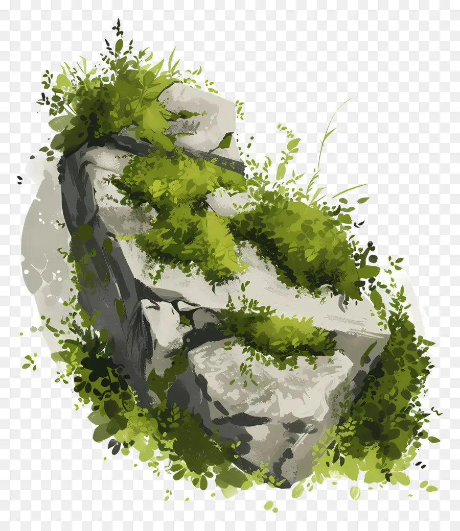 Rock Musgo，Moss PNG