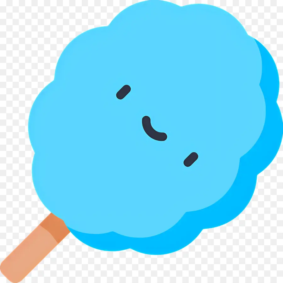 Algodão Doce，Azul PNG