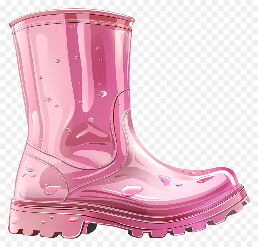 Bota De Borracha Rosa，Botas De Borracha Rosa PNG