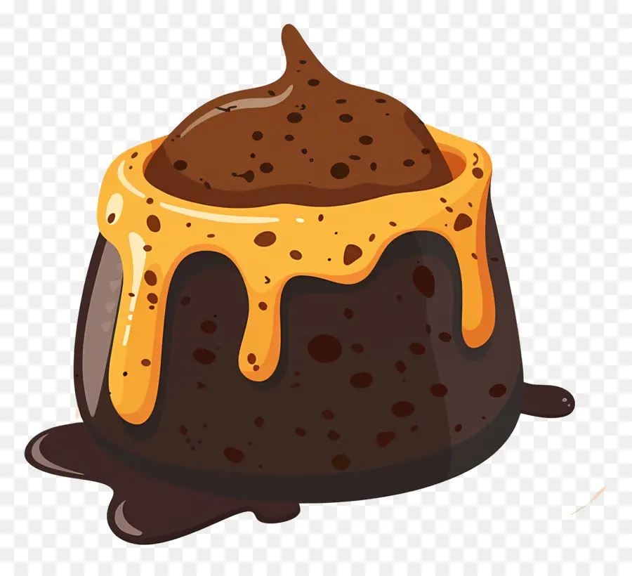 Lava Bolo，Pudim De Chocolate PNG