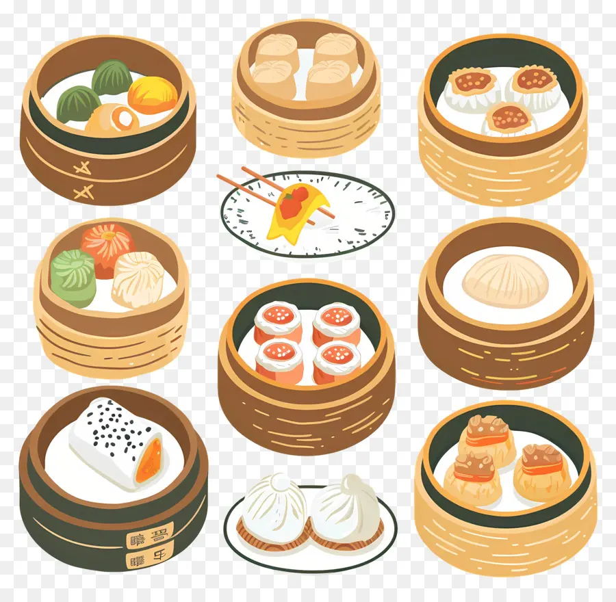 Dim Sum，Bolinhos PNG