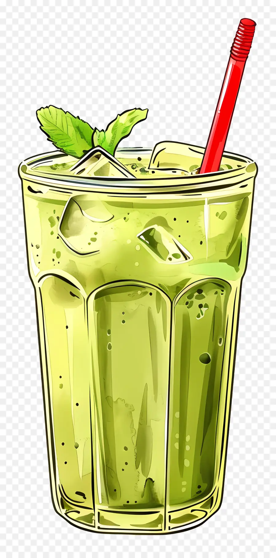 Bebida Matcha，Bebida Verde PNG