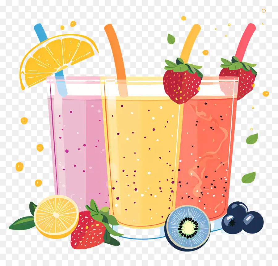 Smoothies，Bebida De Fruta PNG