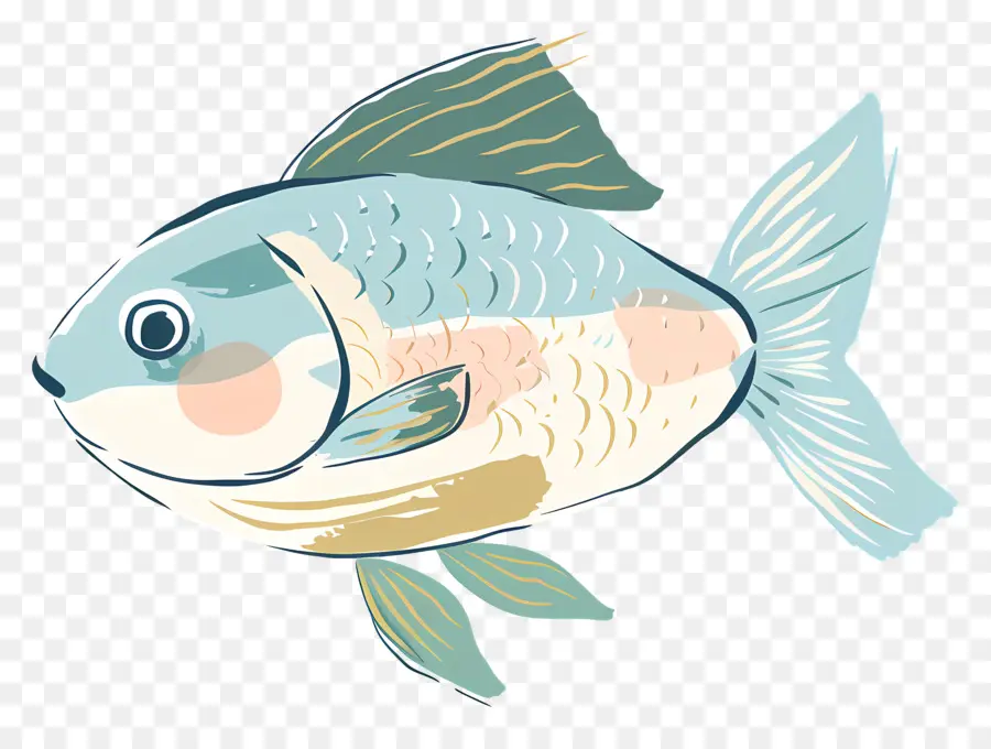 Doodle Peixe，Peixe PNG