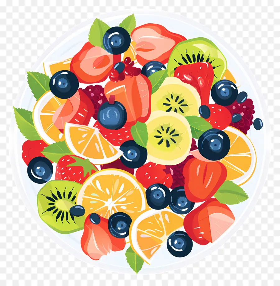 Salada De Frutas，Prato De Fruta PNG