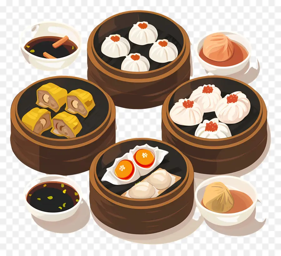 Dim Sum，Cozinha Chinesa PNG