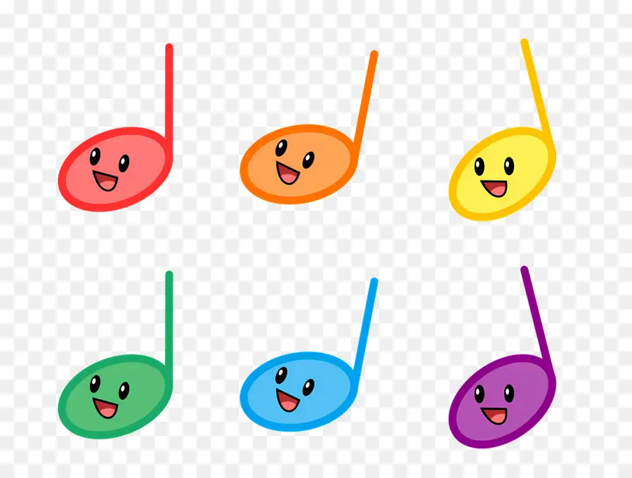 Notas Musicais，Personagens De Desenhos Animados PNG