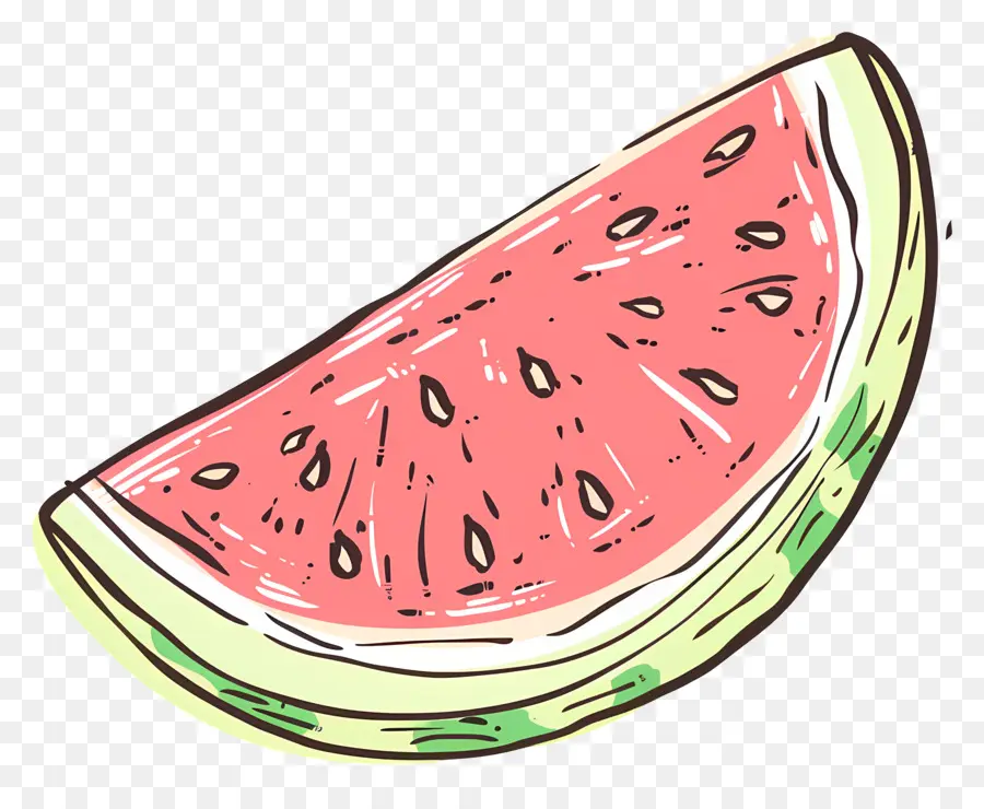 Doodle Watermelon，Melancia PNG