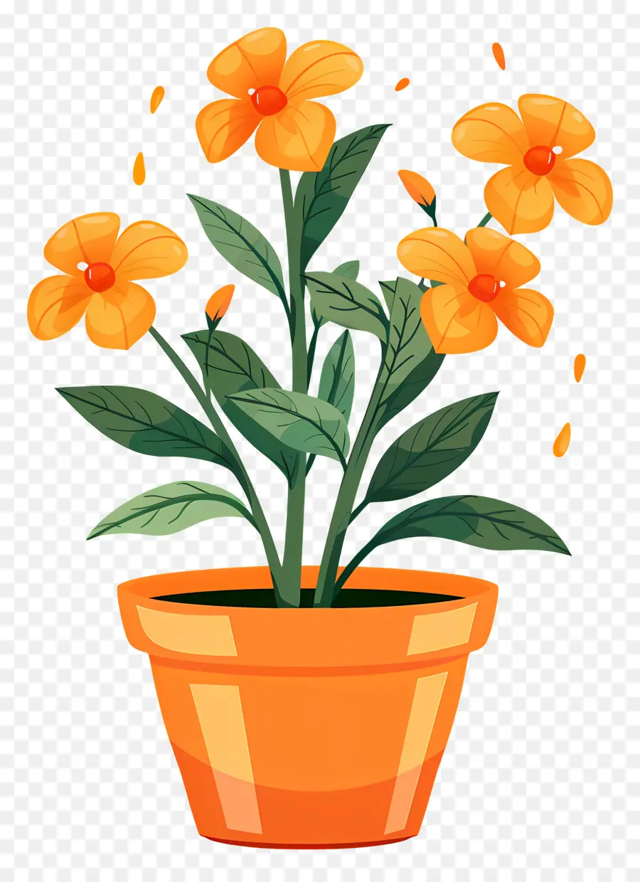 Flores Na Panela，Planta De Vaso PNG