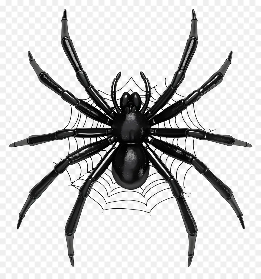 Aranha，Black Spider PNG