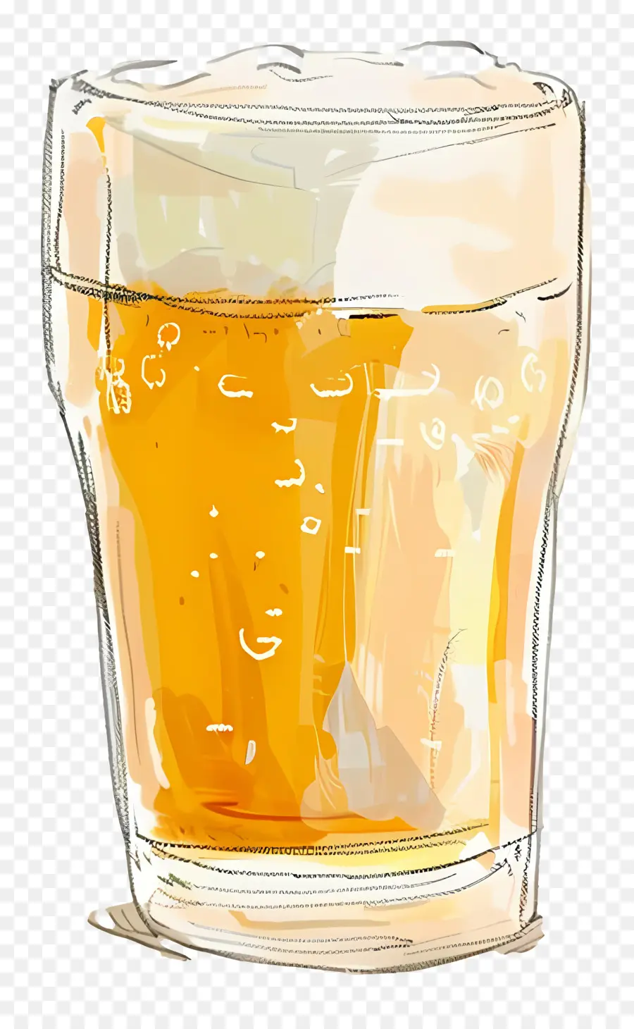 Cerveja Doodle，Pintura Em Aquarela PNG