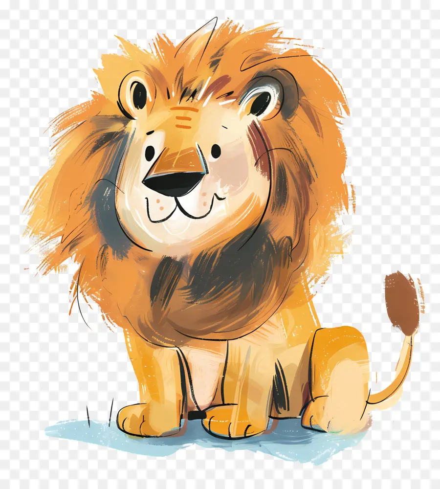 Doodle Lion，Leão PNG