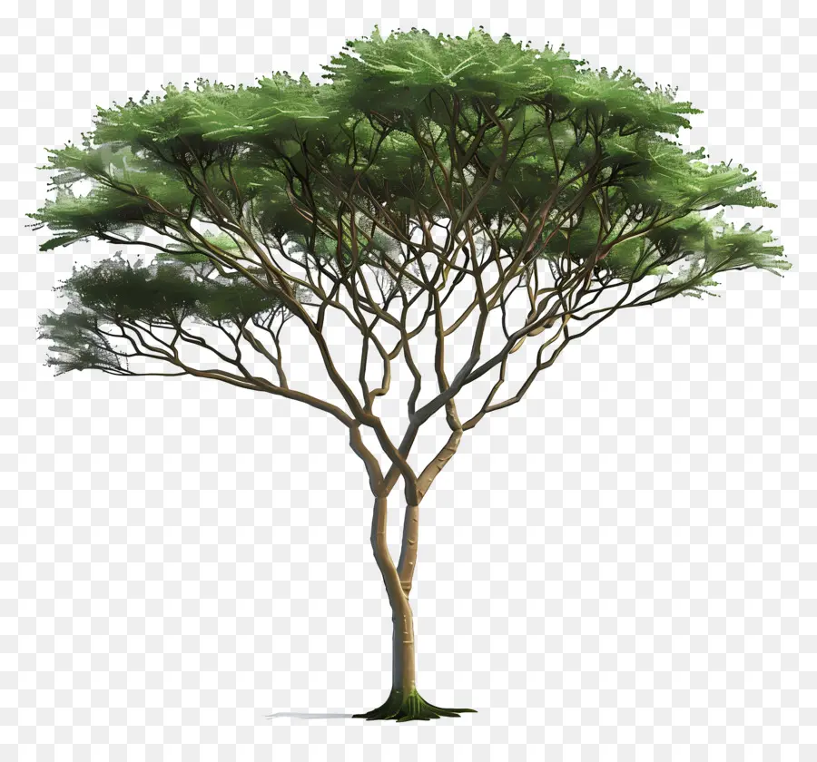 Árvore De Acacia 3d，árvore PNG