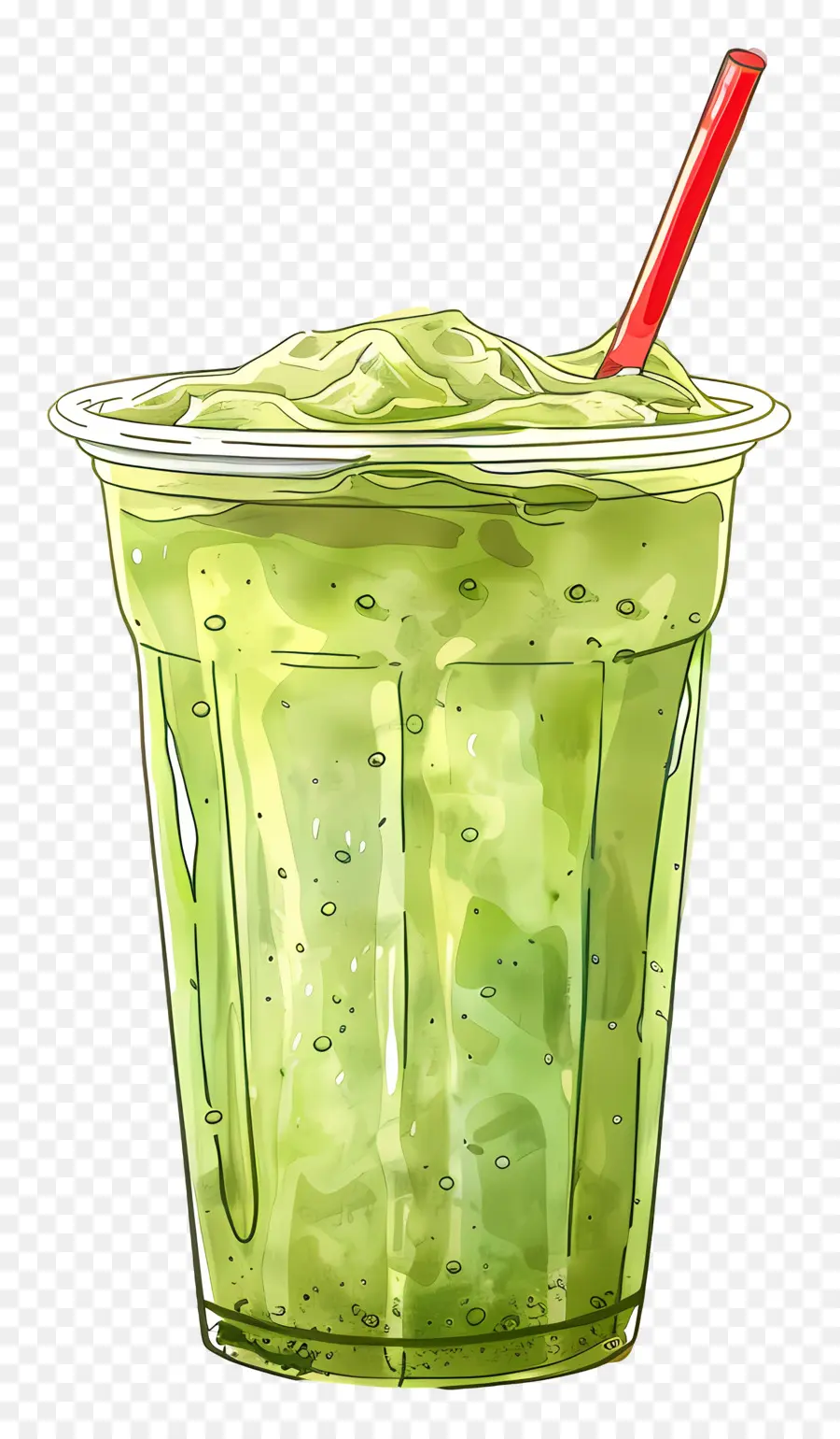 Bebida Matcha，O Chá Verde PNG