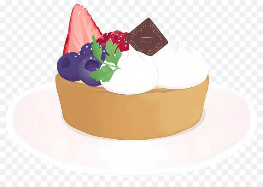 Sobremesa，Tarta De Frutas PNG