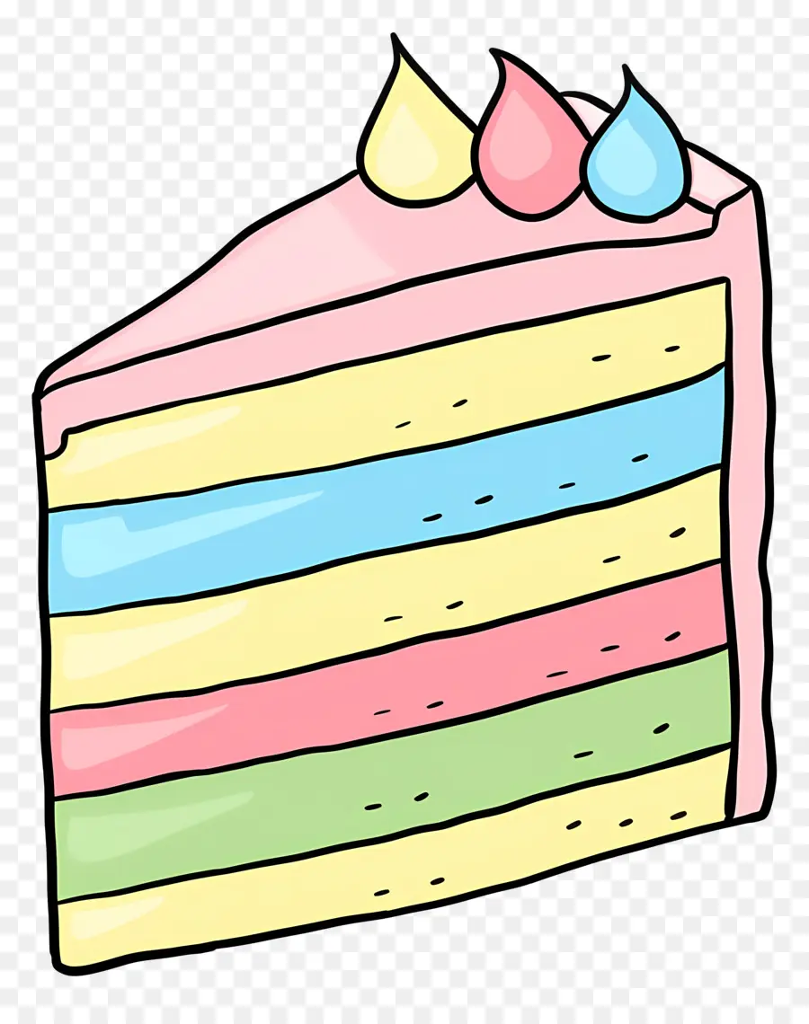 Bolo De Doodle，Bolo Multicamada PNG