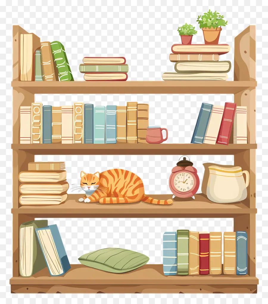 Estantes De Livros，Bookshelf PNG