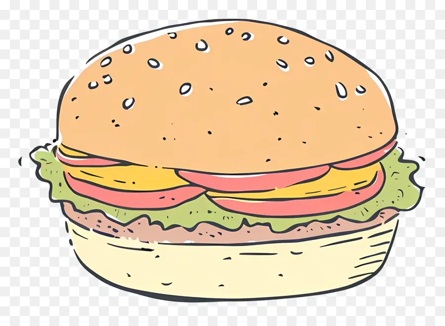 Hamburger，Comida Rápida PNG