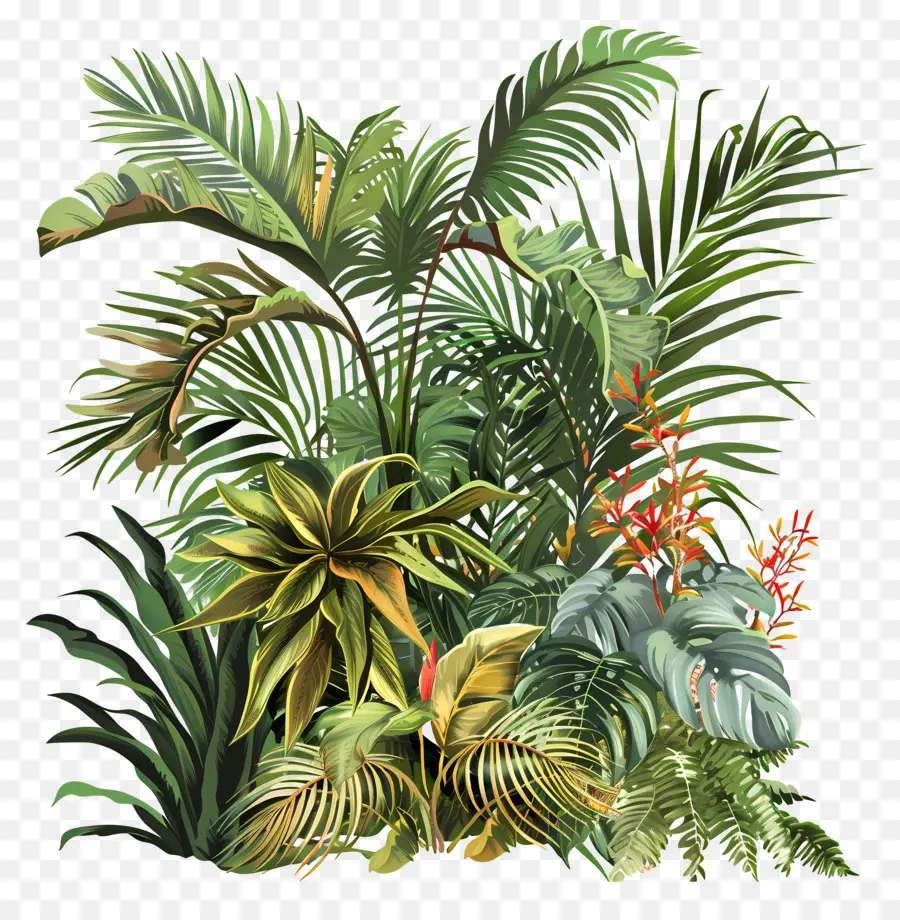 Plantas Da Selva，Floresta Tropical PNG