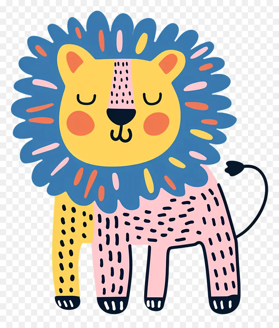 Doodle Lion，Leão PNG