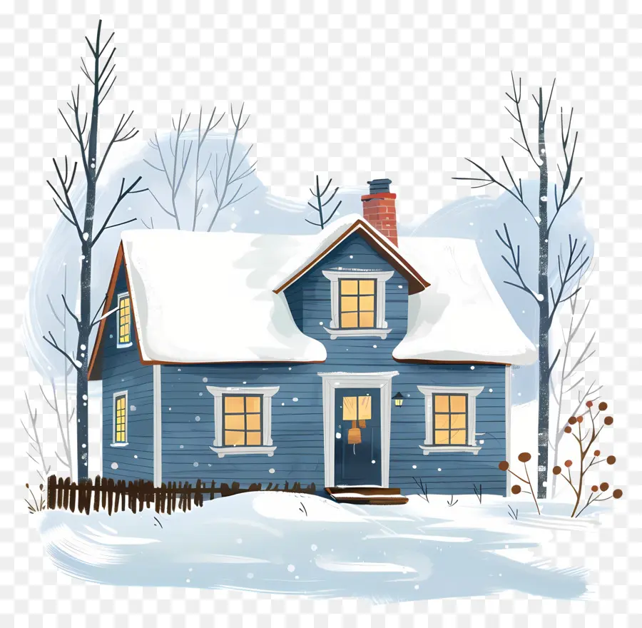 Casa De Inverno，Casa Azul PNG