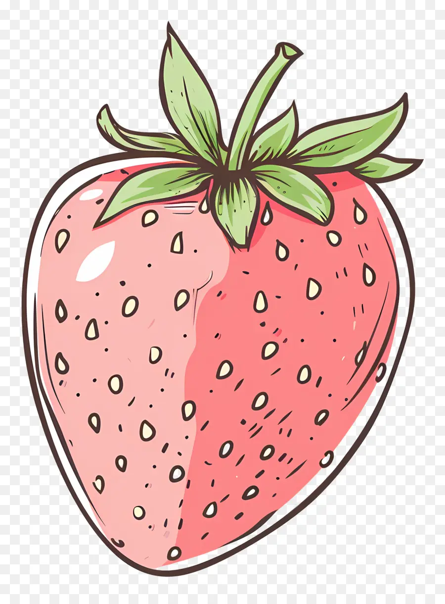 Doodle Strawberry，Morango PNG